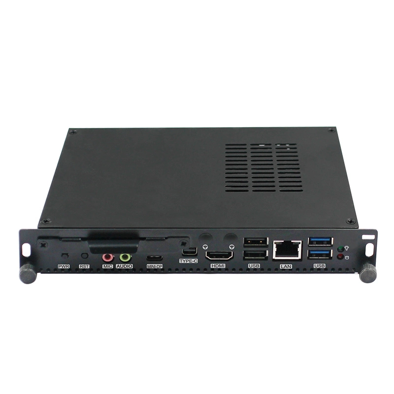 Industrial Computer I7-8565u DDR4 SATA HD Mini Dp Display LAN Fanless Mini PC RJ45 COM 4USB Type-C 2 Audio OPS Computer